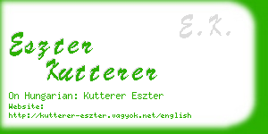 eszter kutterer business card